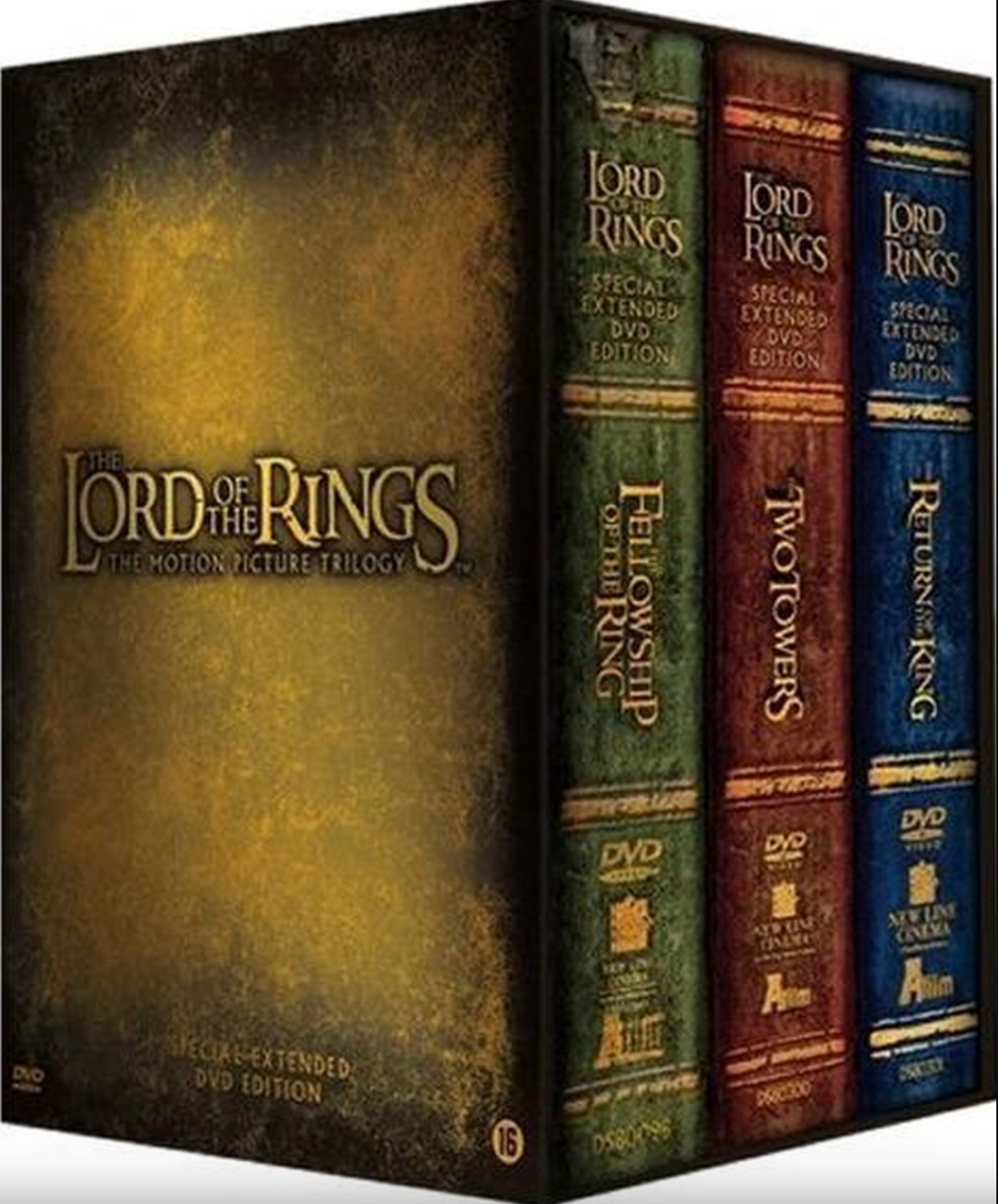 All 3 Lord of the Rings Extended Edition DVD Gift Sets + Free Documentary  DVD