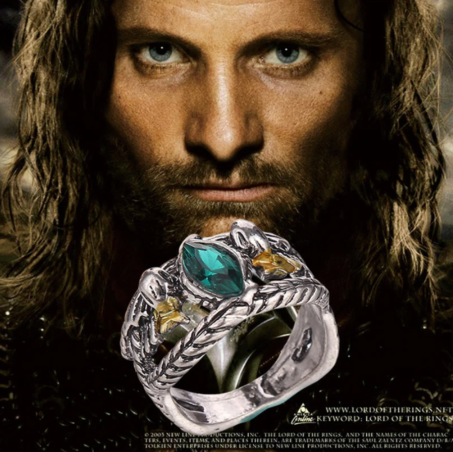 Glad haak Enten Aragorn's Ring - Ring of Barahir – Lotr Premium Store
