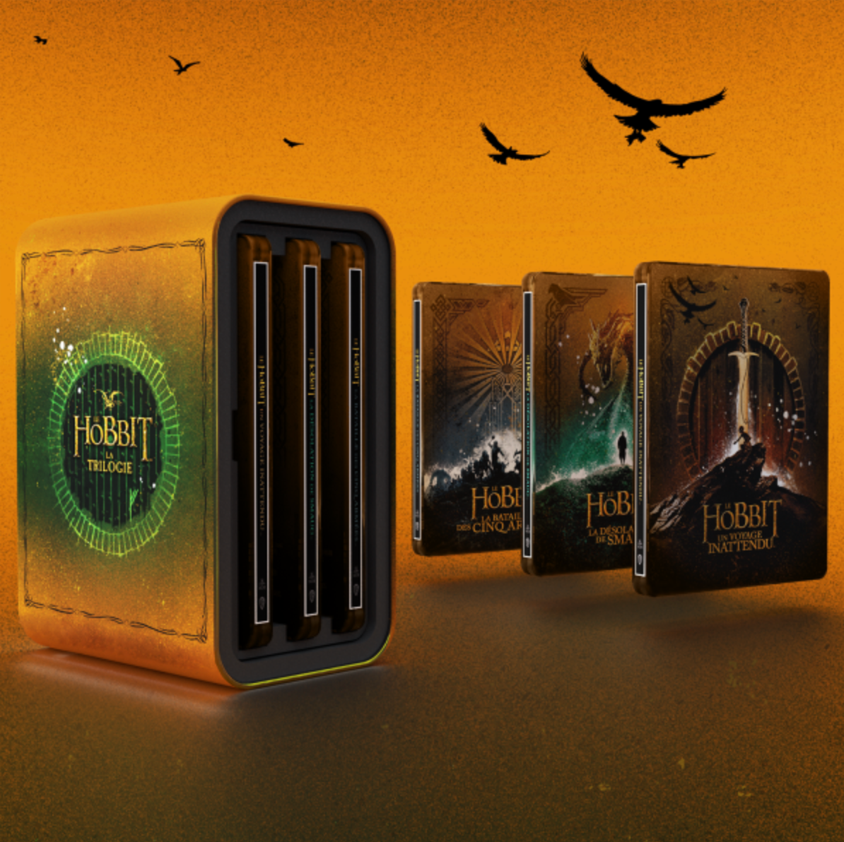 The Hobbit Trilogy 4K Extended Steelbook Box Set – LotR Premium Store
