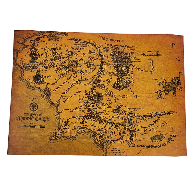 The Middle Earth Map – LotR Premium Store