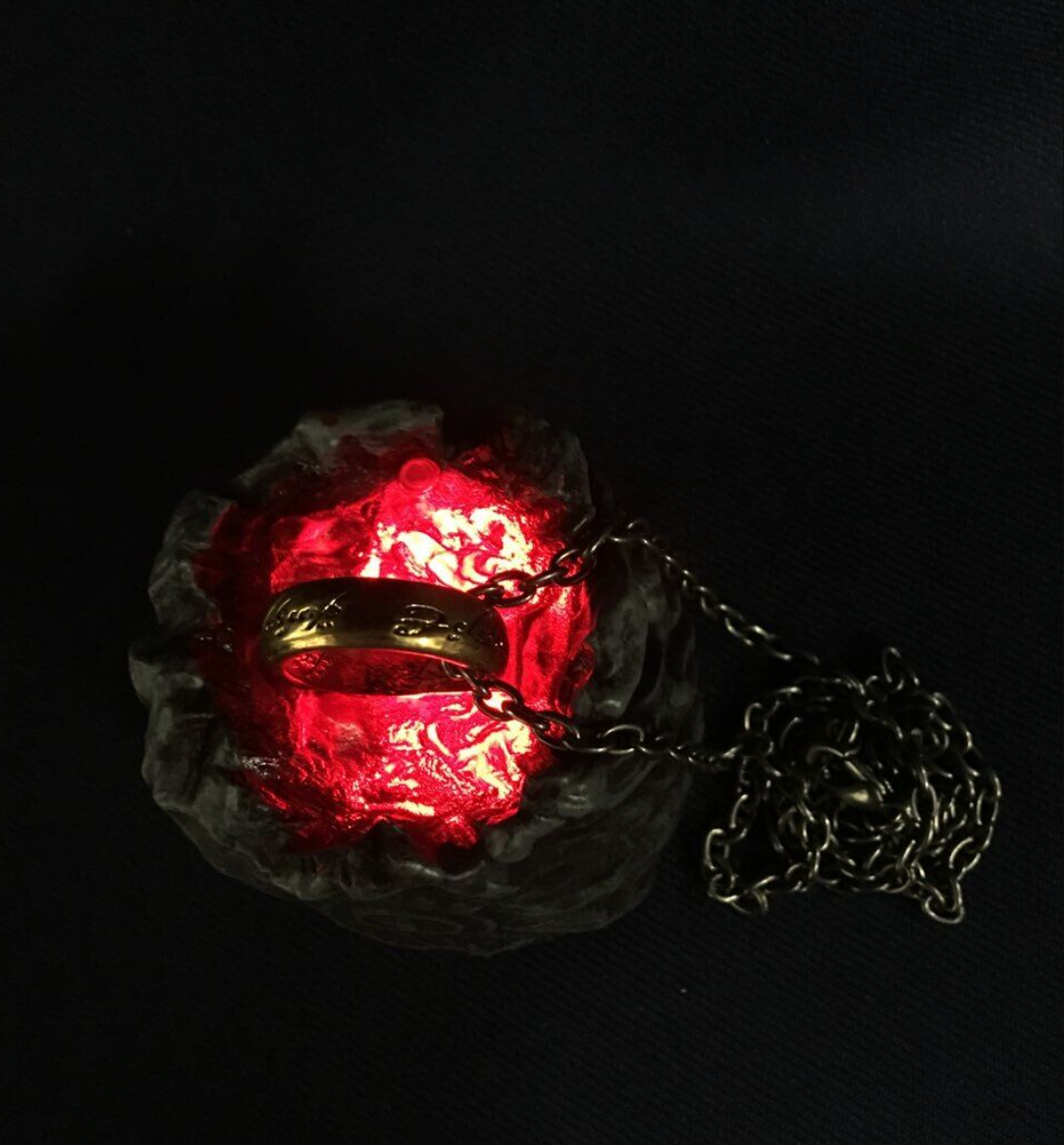 The One Ring with Lava Base