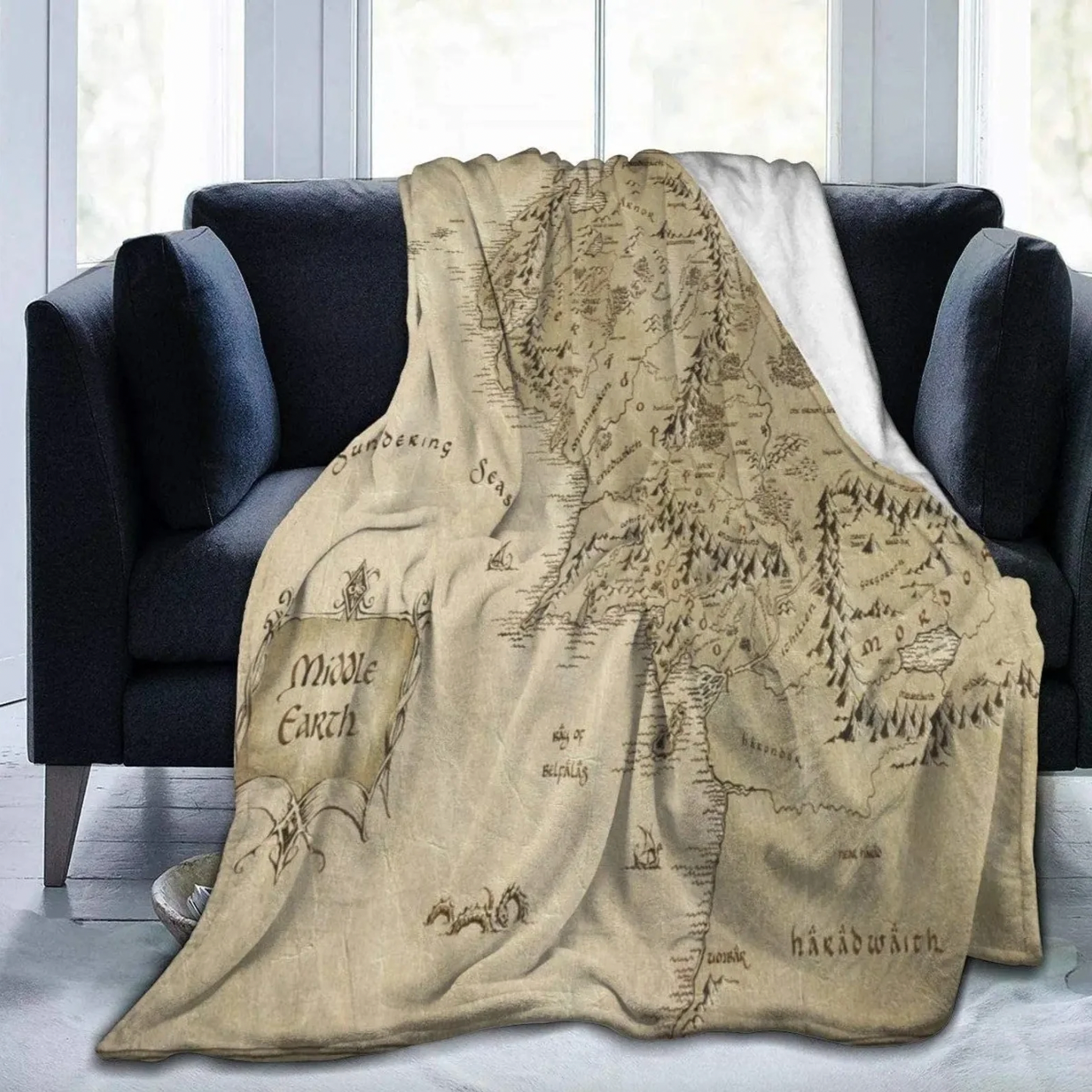 Custom Name the Lord of the Rings Blanket Soft Gift Blanket Home Decoration  Sofa Blanket Bedding Living Room 