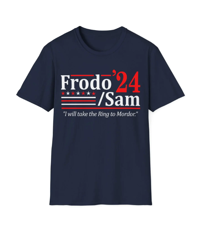 Lord of the Rings Frodo and Sam Election T-shirt