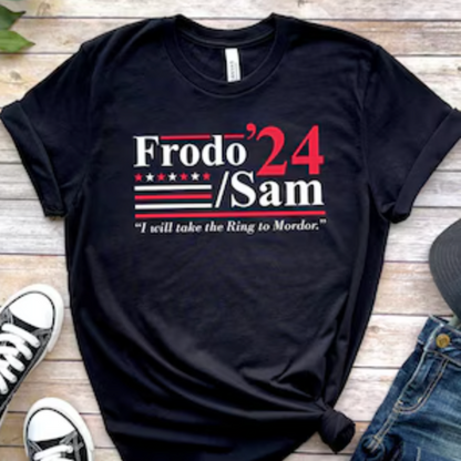 Lord of the Rings Frodo and Sam Election T-shirt