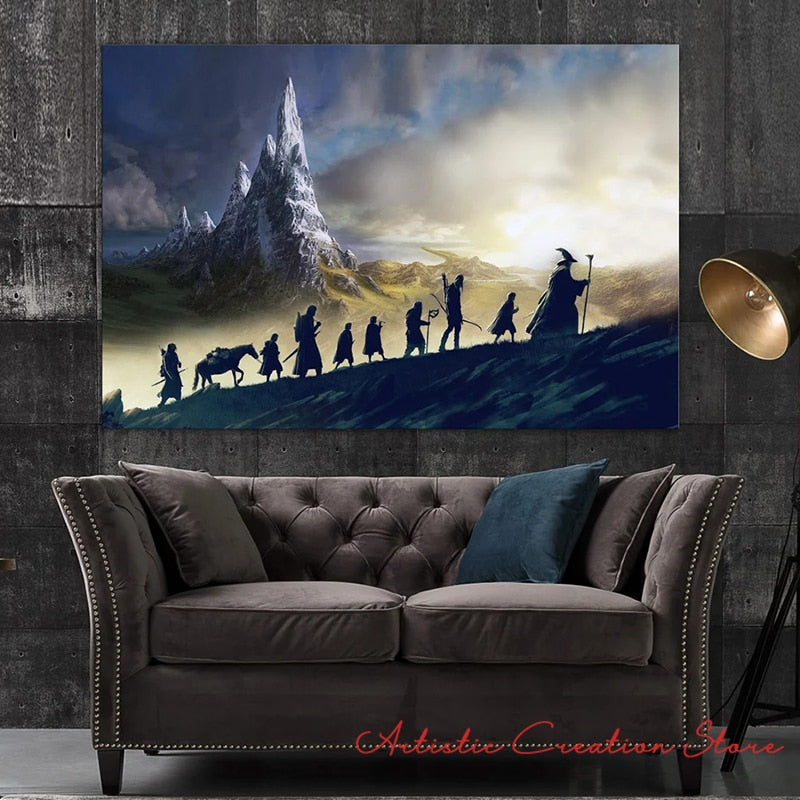 The Fellowship of the Ring Canvas Poster